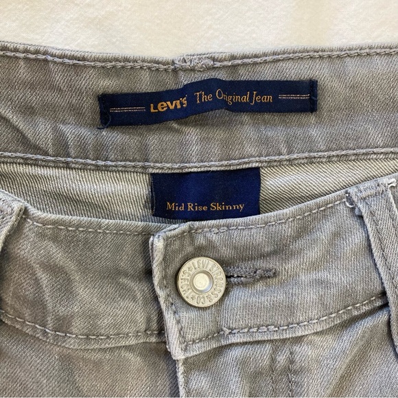 Levi’s Grey Slim Straight Jeans Size 6 / 28 - Picture 2 of 8